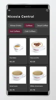 Costa Coffee Club Cyprus android App screenshot 1