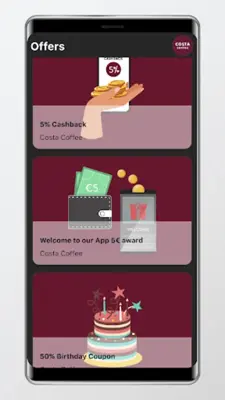 Costa Coffee Club Cyprus android App screenshot 3